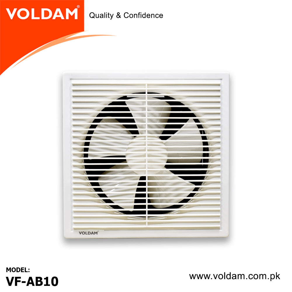 Voldam Full Plastic Grille Square Exhaust Fan