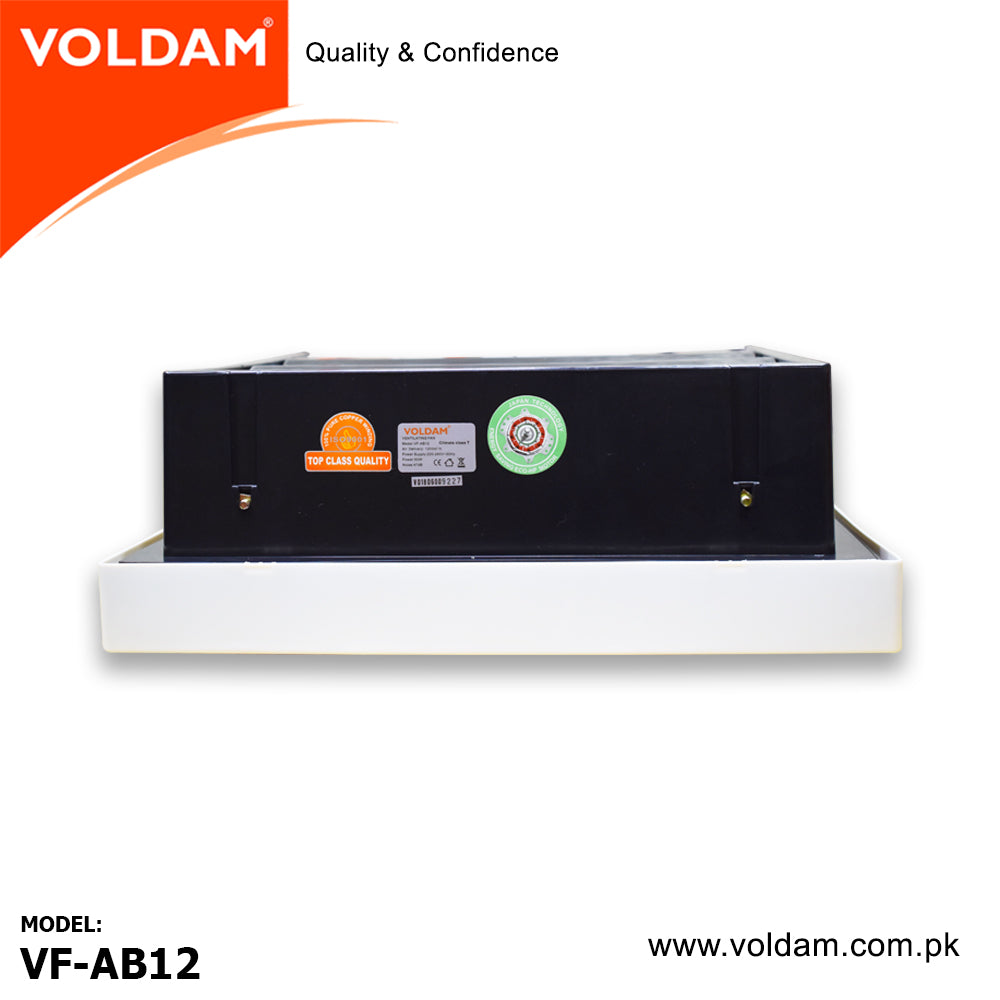 Voldam Full Plastic Grille Square Exhaust Fan