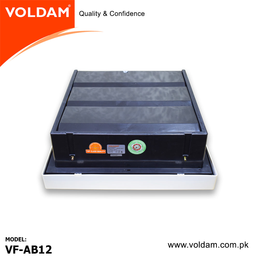 Voldam Full Plastic Grille Square Exhaust Fan