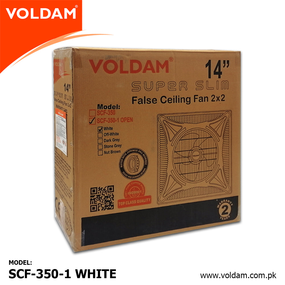 Voldam Innovative European Design Ceiling Fan 14" Open (Inverter 30 Watts)