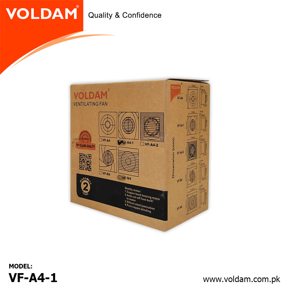 Voldam Elegant Design Wall and Glass Exhaust Fan