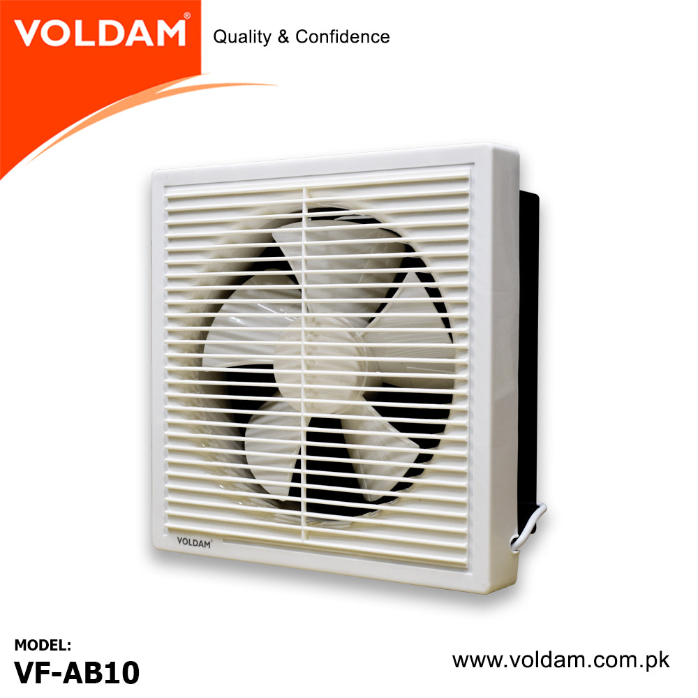 Voldam Full Plastic Grille Square Exhaust Fan