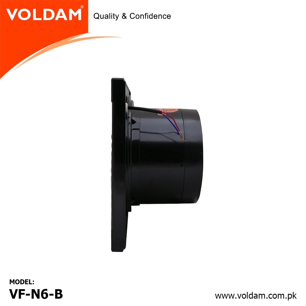 Voldam Slim, Unique & Stylish Exhaust Fan Elegant Black