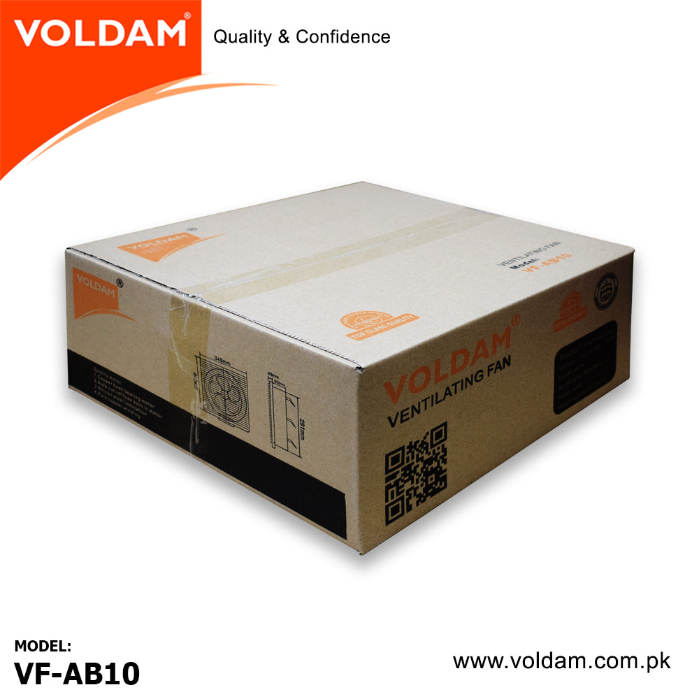 Voldam Full Plastic Grille Square Exhaust Fan