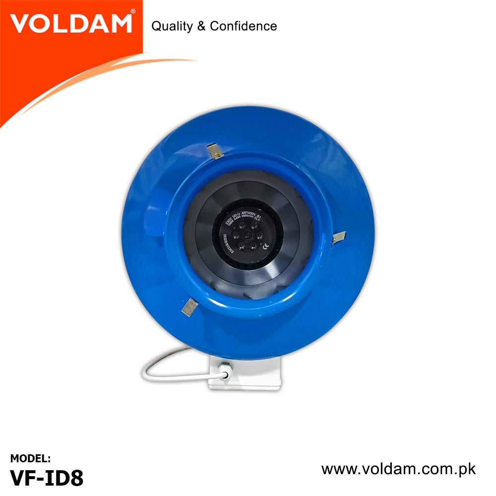 Voldam Centrifugal In-Line Duct Fan