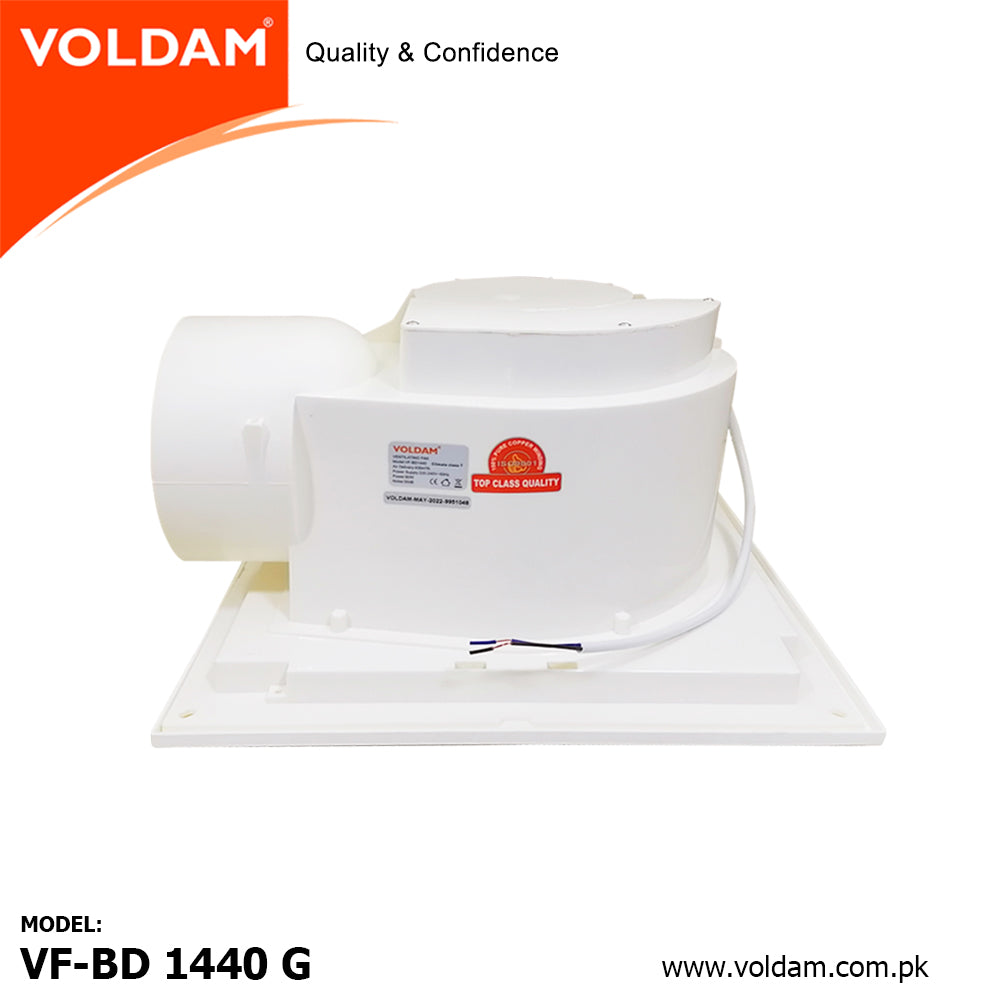 Voldam Innovative European Design Ceiling Mount Exhaust Fan Golden SS