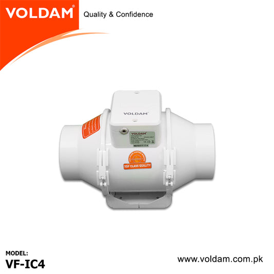 Voldam Mixed Flow In-Line Duct Fan
