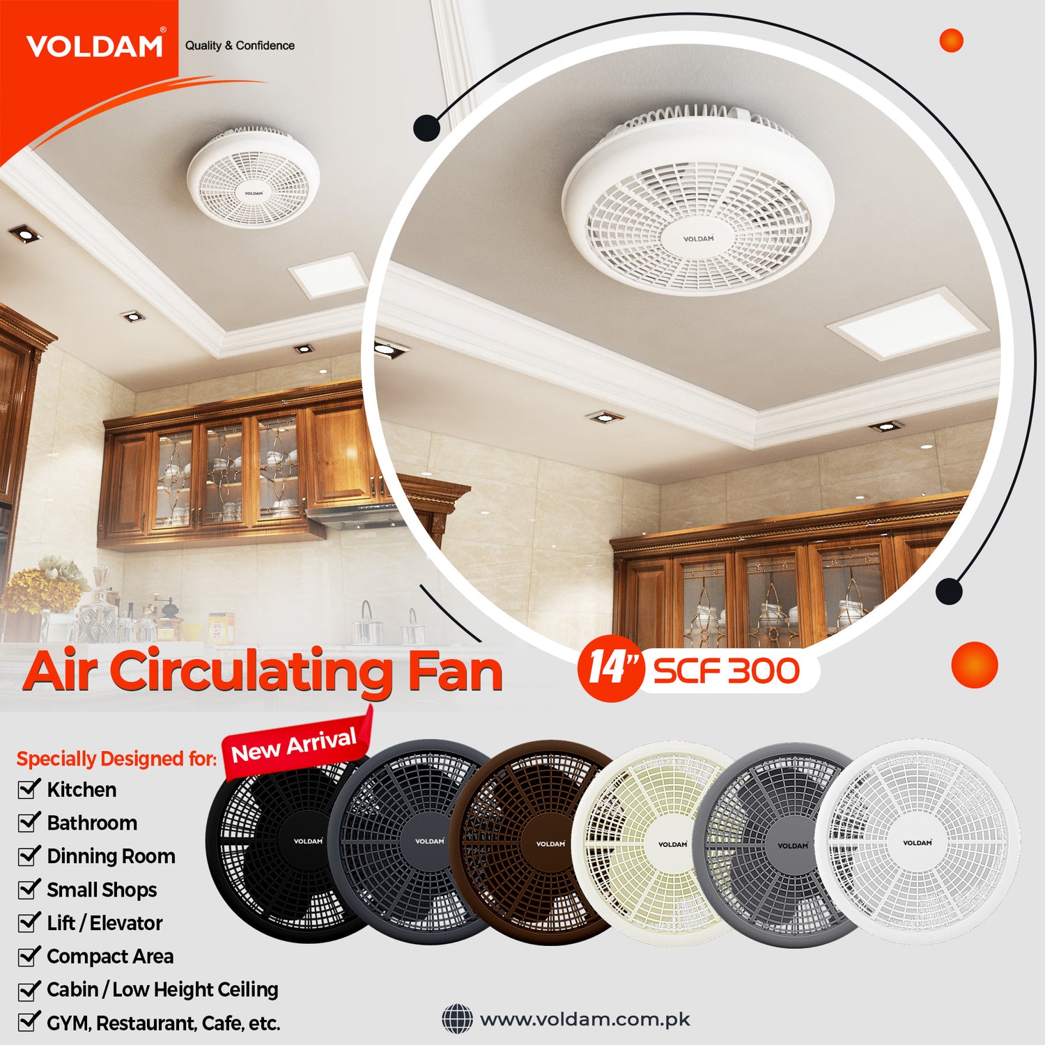 Voldam Air Circulating Fan