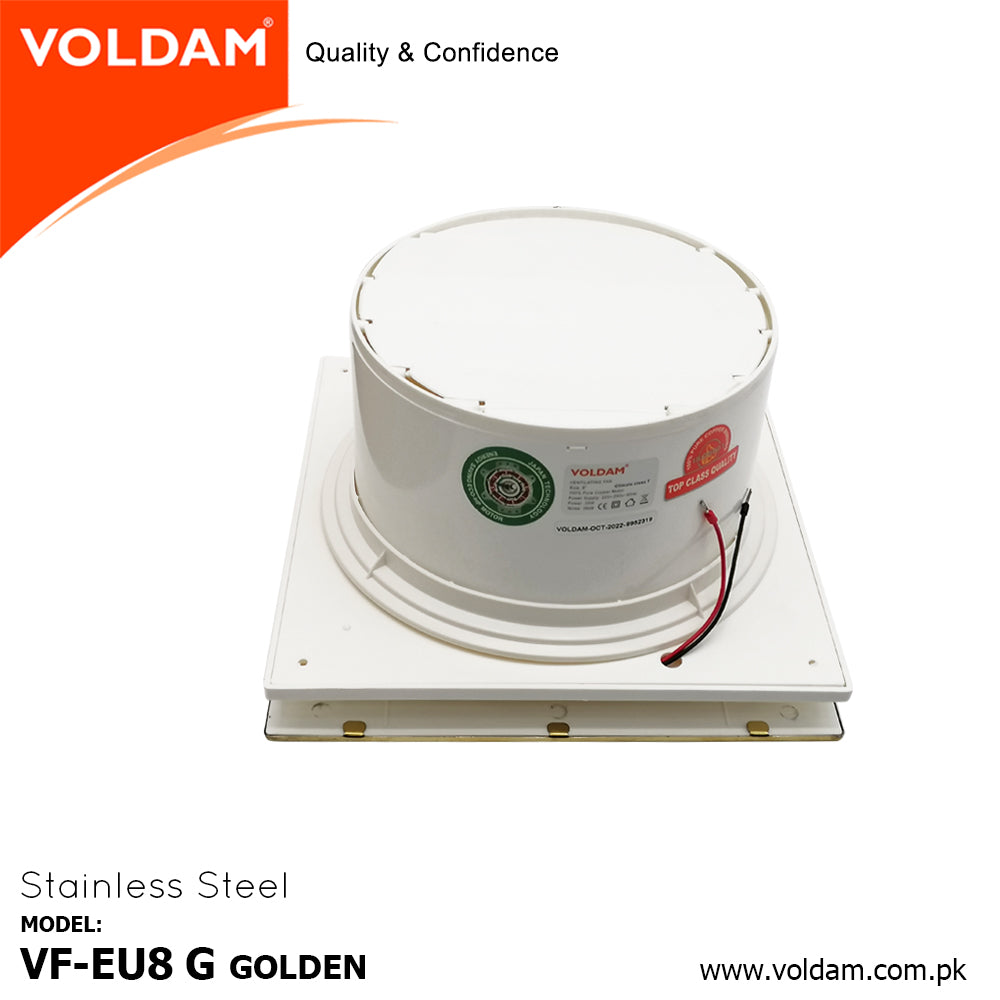 Voldam European Design Exhaust Fan Golden SS