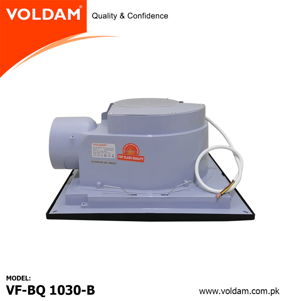 Voldam Ceiling Mount Exhaust Fan BQ Series Elegant Black