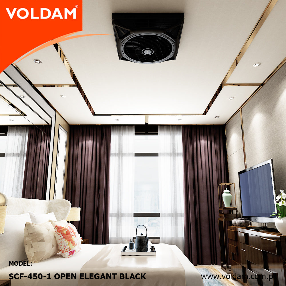 Voldam Innovative European Design Ceiling Fan 18" Open