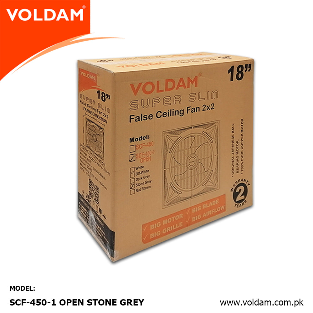 Voldam Innovative European Design Ceiling Fan 18" Open (Inverter 30 watts)