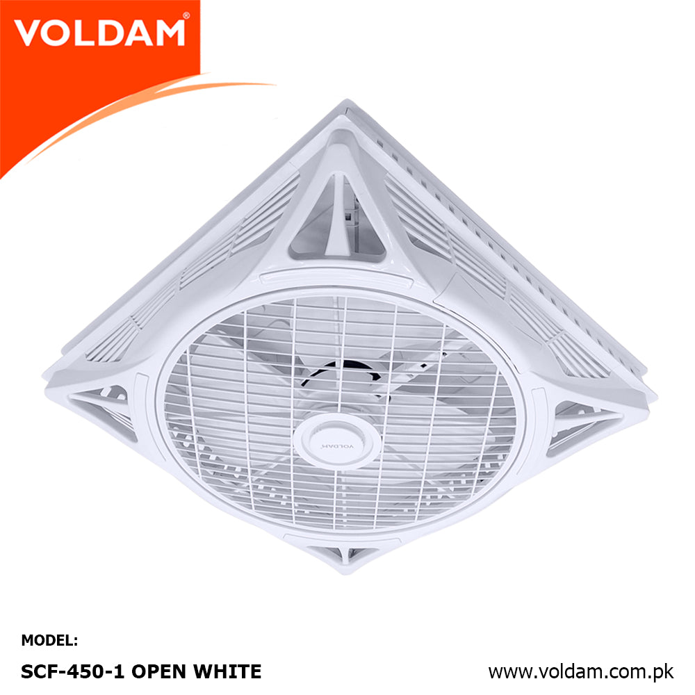 Voldam Innovative European Design Ceiling Fan 18" Open