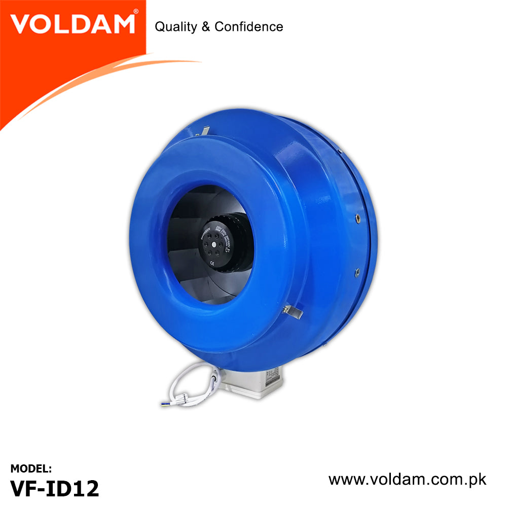 Voldam Centrifugal In-Line Duct Fan