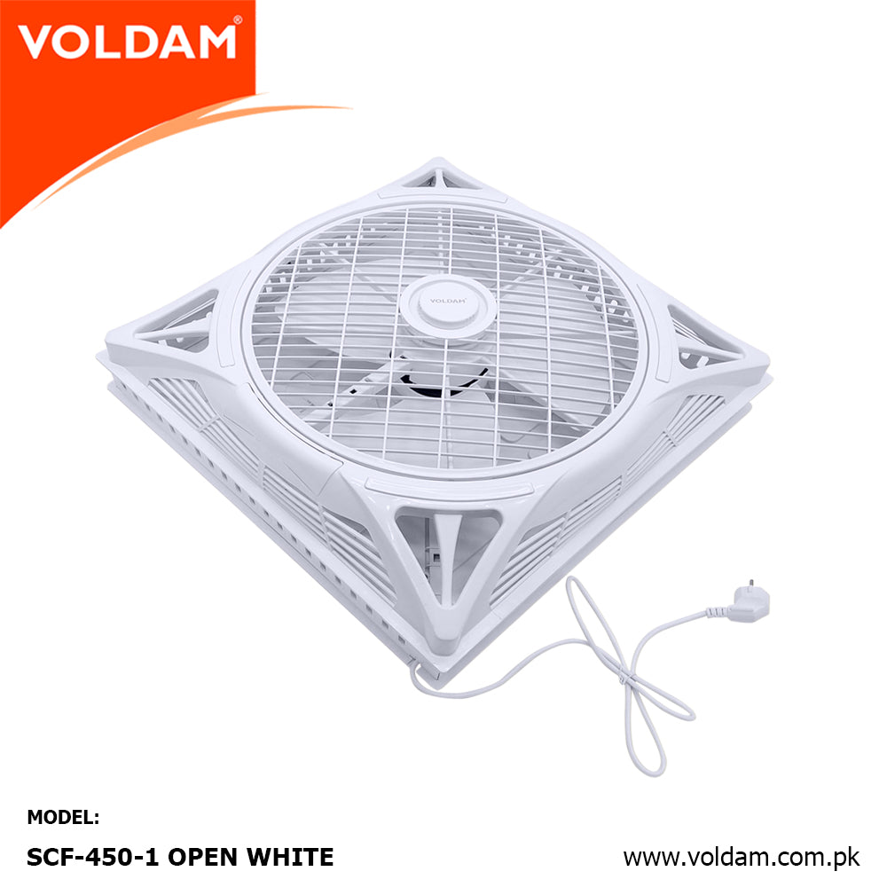 Voldam Innovative European Design Ceiling Fan 18" Open