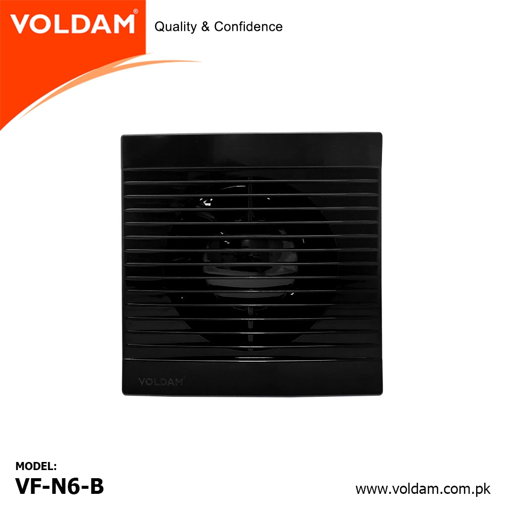 Voldam Slim, Unique & Stylish Exhaust Fan Elegant Black