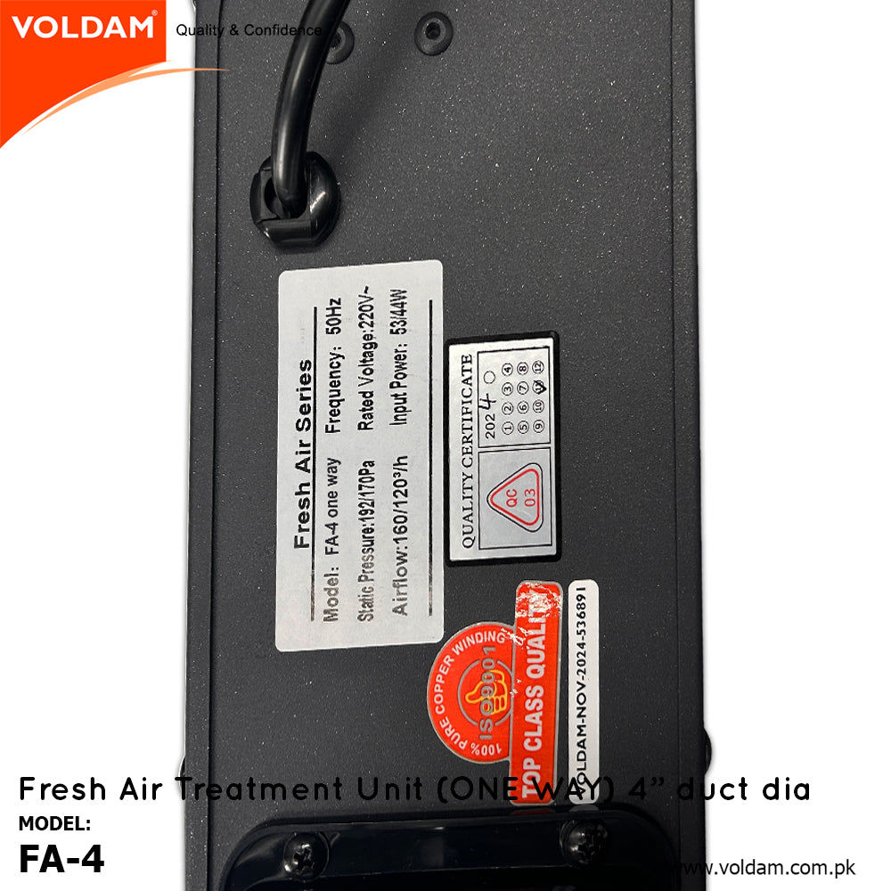 Voldam Fresh Air Treatment Unit (One Way)