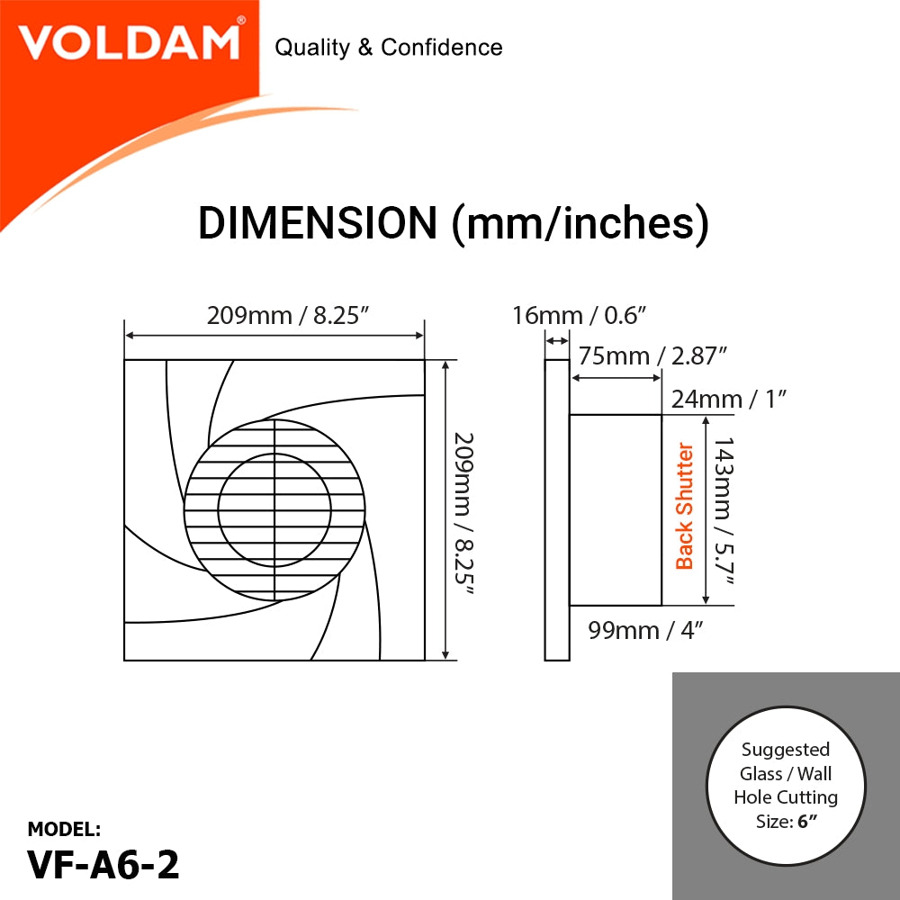 Voldam Ventilation Fan