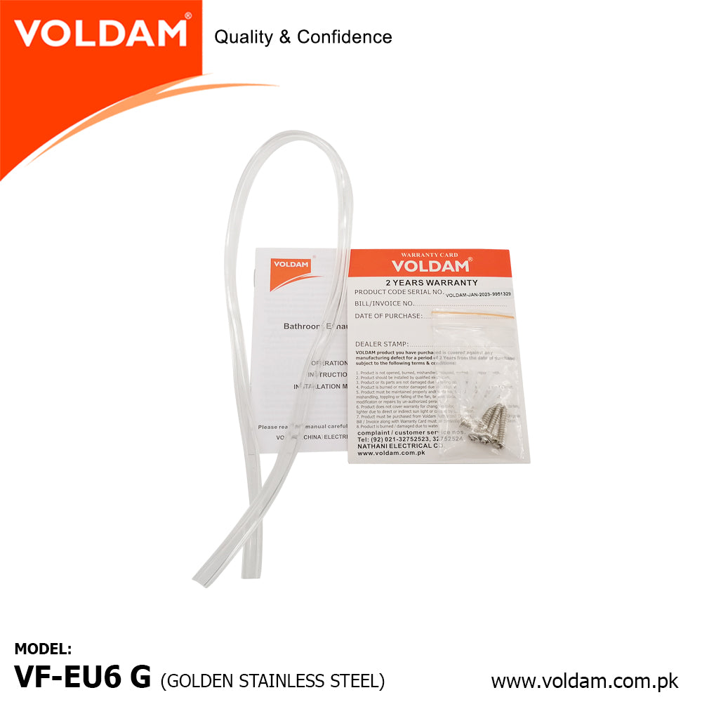 Voldam Warranty Card