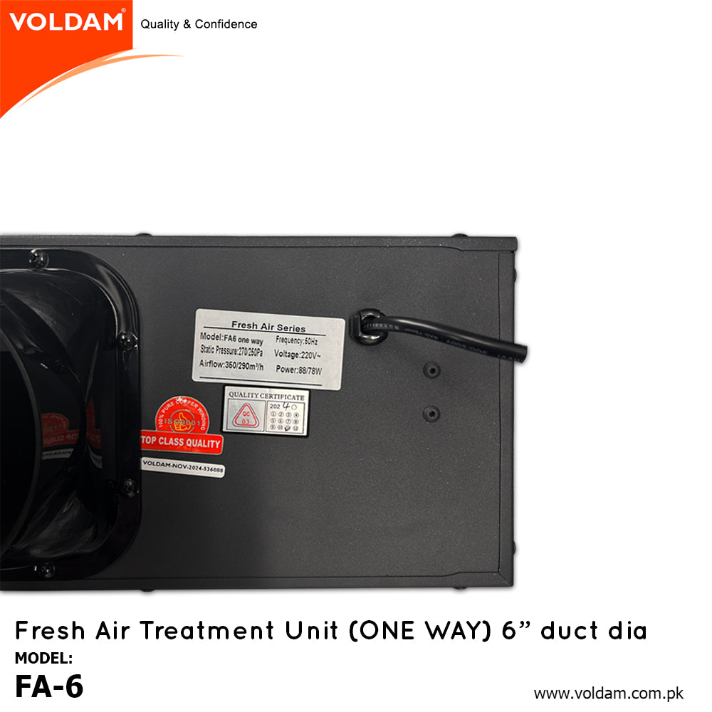 Voldam Fresh Air Treatment Unit (One Way)