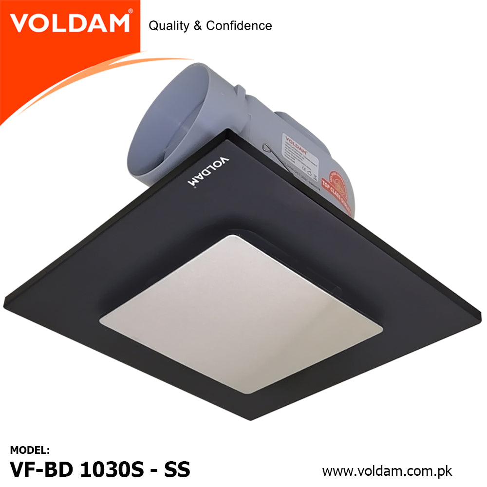 Voldam Innovative European Design Ceiling Mount Exhaust Fan Stainless Steel SS