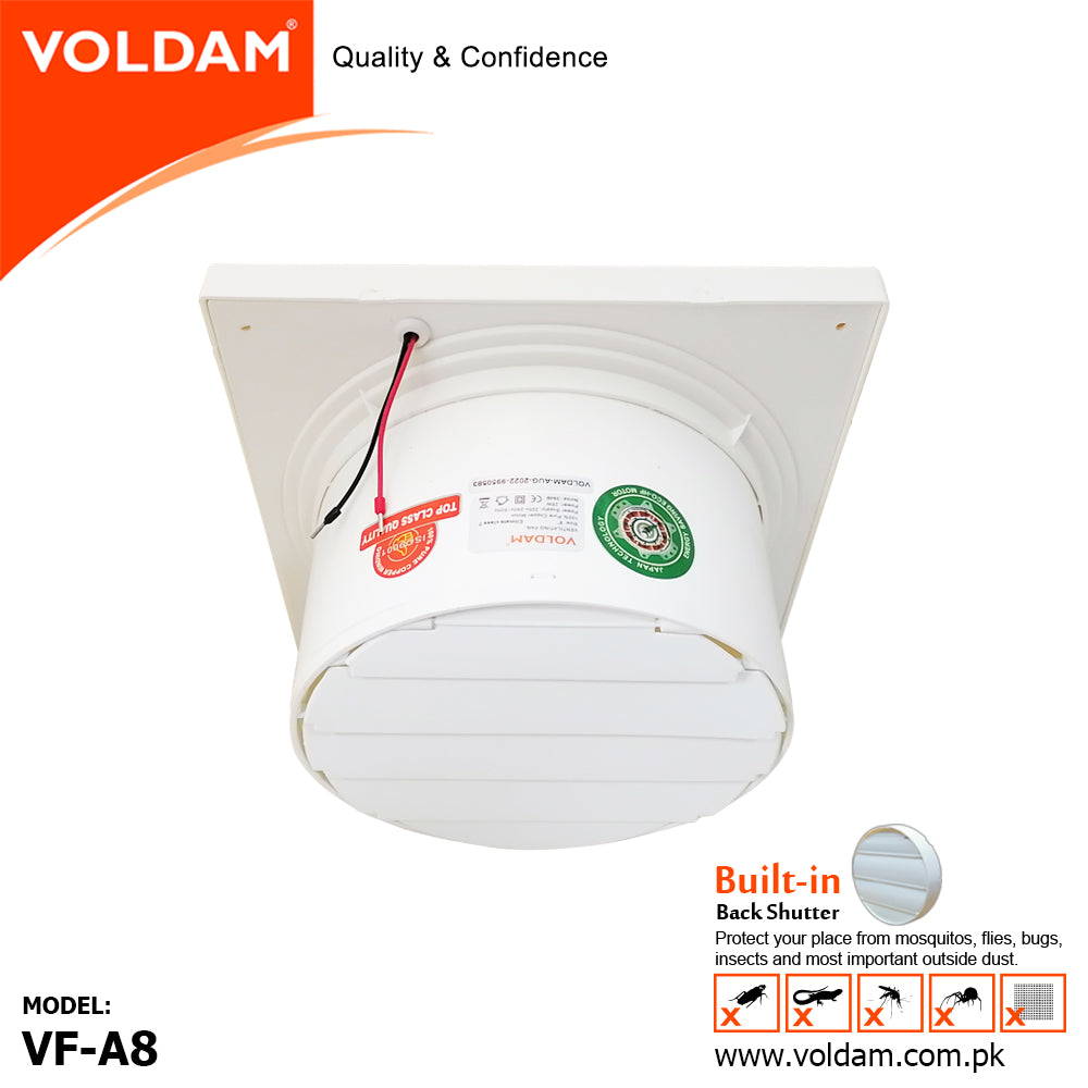 Voldam Fabulous Design Wall and Glass Exhaust Fan