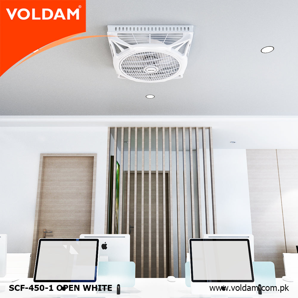 Voldam Innovative European Design Ceiling Fan 18" Open