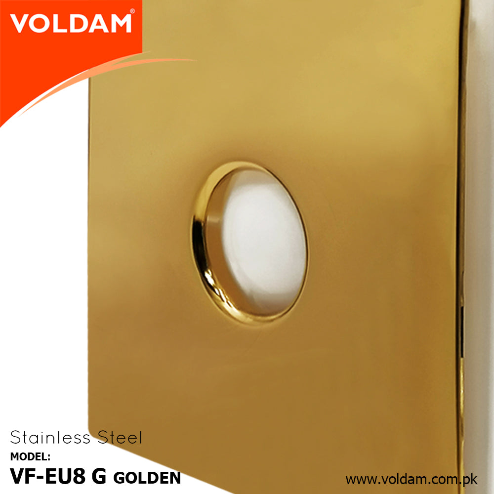 European Design Golden Stainless Steel Exhaust Fan
