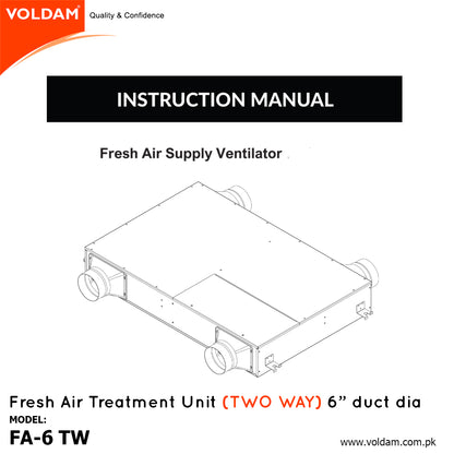 Voldam Fresh Air Treatment Unit (Two Way)