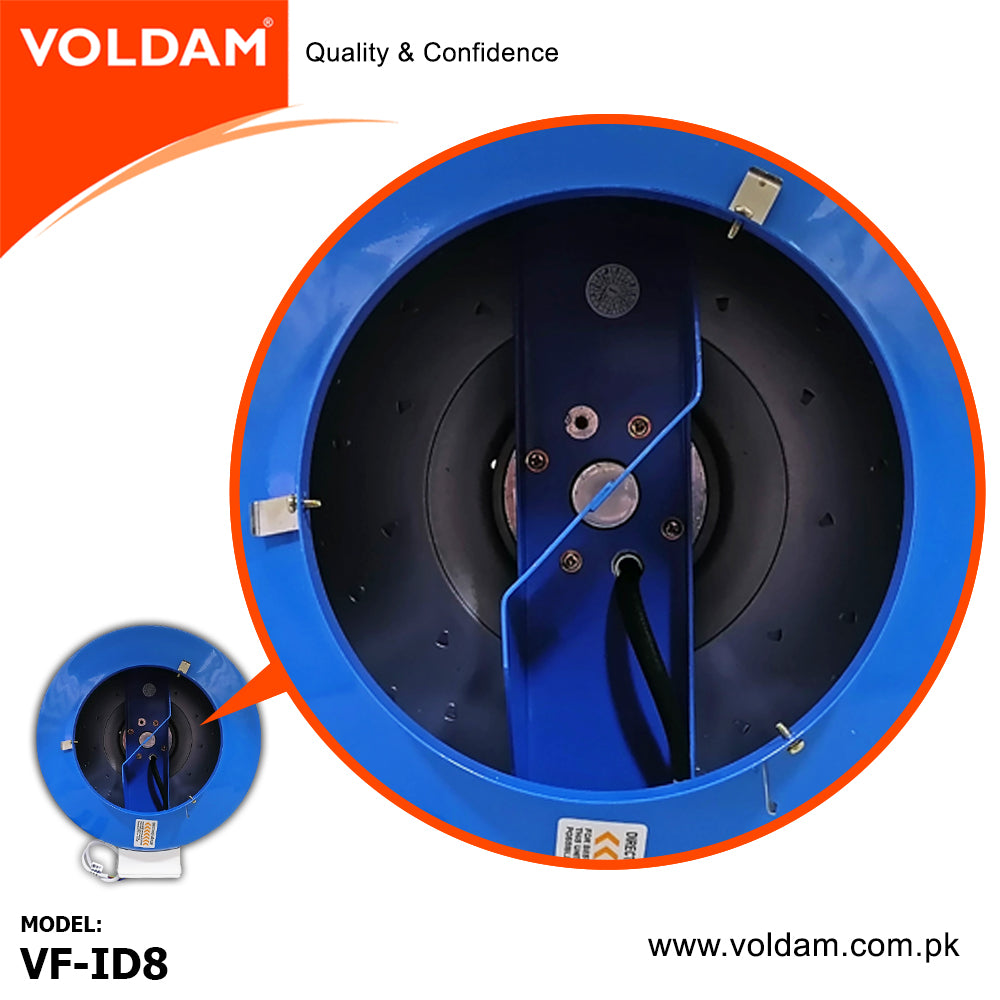 Voldam Centrifugal In-Line Duct Fan