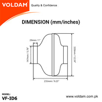 Voldam Centrifugal In-Line Duct Fan – VOLDAM