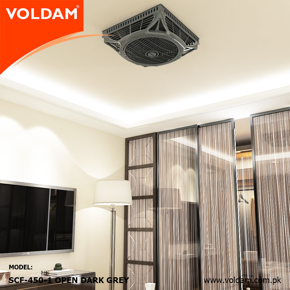 Voldam Innovative European Design Ceiling Fan 18" Open