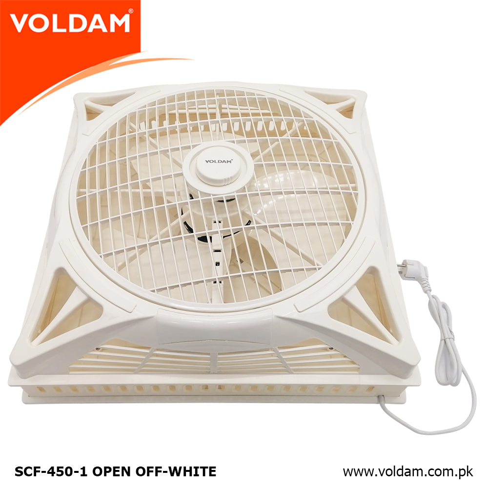 Voldam Innovative European Design Ceiling Fan 18" Open