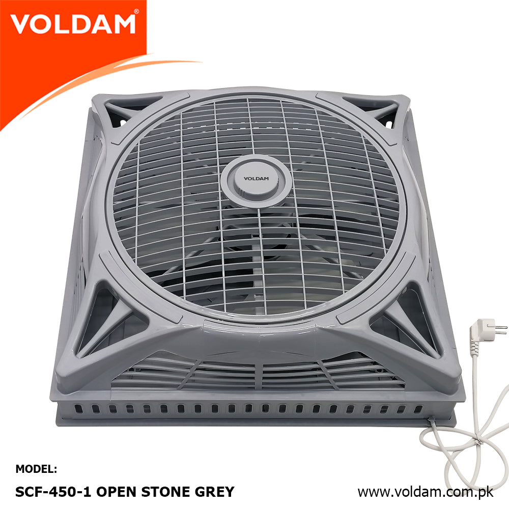 Voldam Innovative European Design Ceiling Fan 18" Open