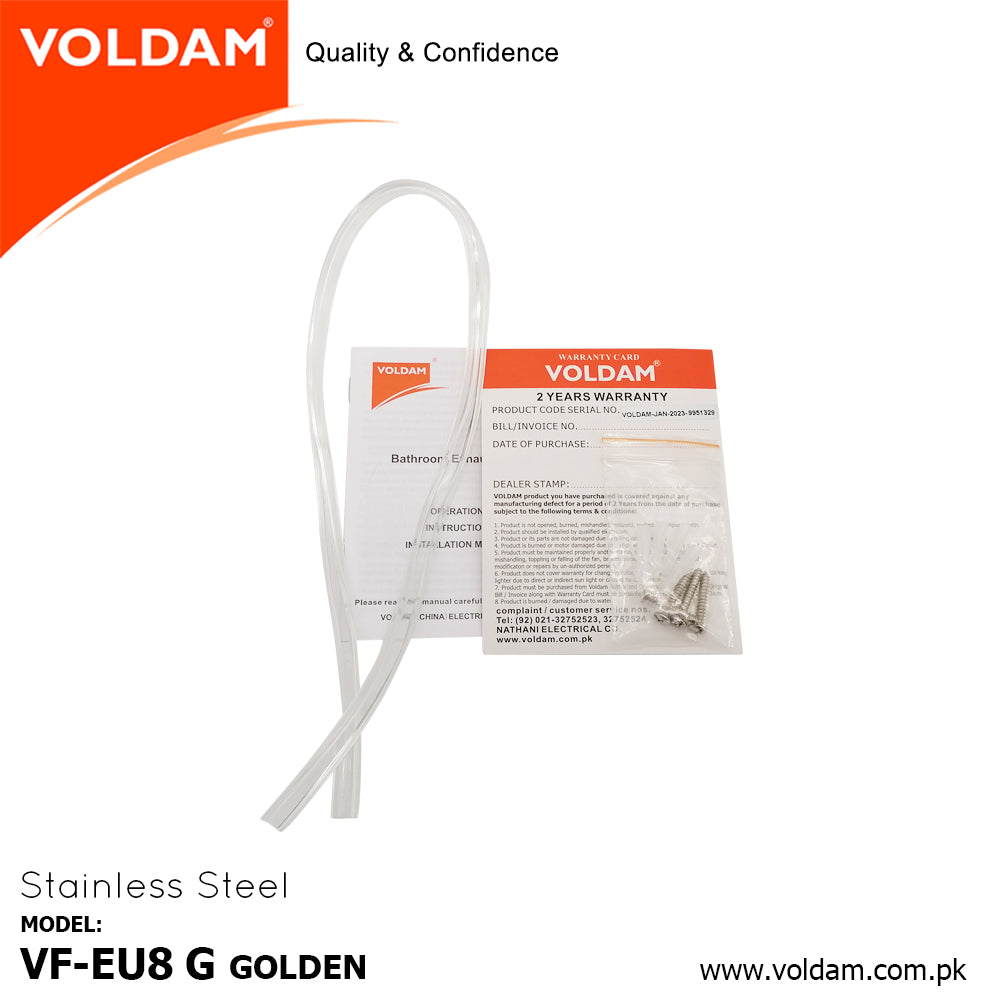 Voldam European Design Exhaust Fan Golden SS